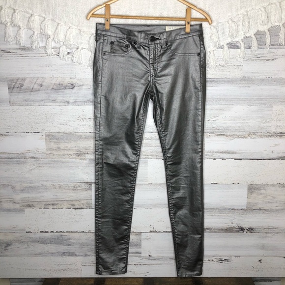 rag & bone Denim - Rag & Bone metallic jean skinny legging
